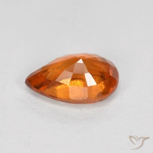 Hessonite Garnet Gemstone in 7 x 5 mm (calibrated) Size for Sale, Hessonite Garnet Stone in Medium Orange Color