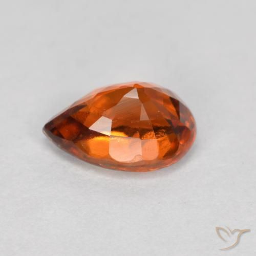 Hessonite Garnet Gemstone in 7 x 5 mm (calibrated) Size for Sale, Hessonite Garnet Stone in Amber Orange Color