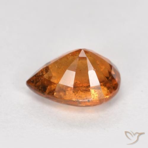 Hessonite Garnet Gemstone in 7 x 5 mm (calibrated) Size for Sale, Hessonite Garnet Stone in Deep Orange Color