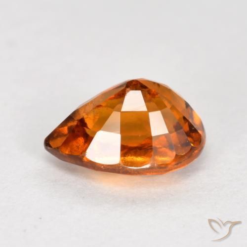 Hessonite Garnet Gemstone in 7 x 5 mm (calibrated) Size for Sale, Hessonite Garnet Stone in Medium-Dark Orange Color