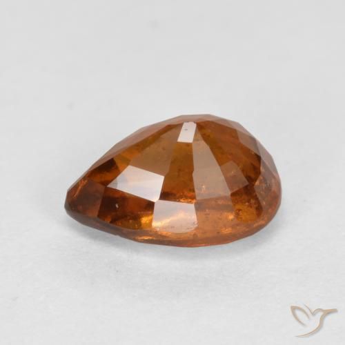 Hessonite Garnet Gemstone in 7 x 5 mm (calibrated) Size for Sale, Hessonite Garnet Stone in Medium-Dark Orange Color