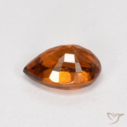 Hessonite Garnet Gemstone in 6.7 x 4.8 mm Size for Sale, Hessonite Garnet Stone in Reddish Orange Color