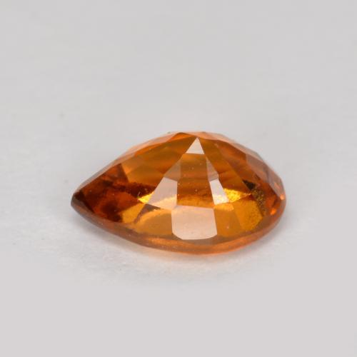 Hessonite Garnet Gemstone in 6.5 x 4.5 mm Size for Sale, Hessonite Garnet Stone in Amber Orange Color