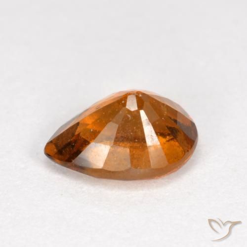 Hessonite Garnet Gemstone in 7 x 5 mm (calibrated) Size for Sale, Hessonite Garnet Stone in Medium-Dark Orange Color