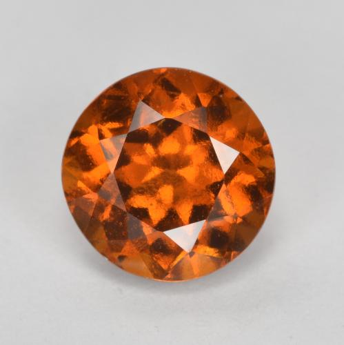 Naranja medio Granate Hesonita Gema - 1.7ct Faceta Redonda (ID: 563871)