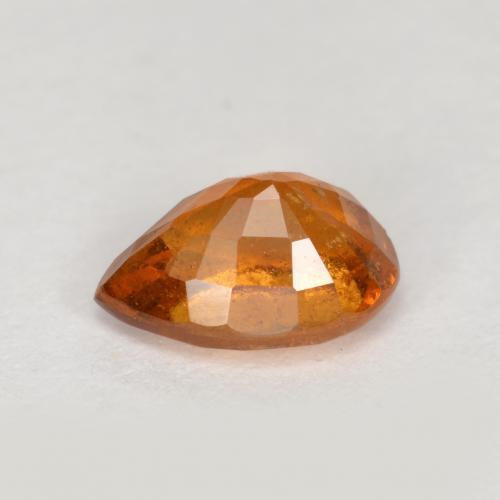 Hessonite Garnet Gemstone in 6.6 x 4.7 mm Size for Sale, Hessonite Garnet Stone in Deep Orange Color