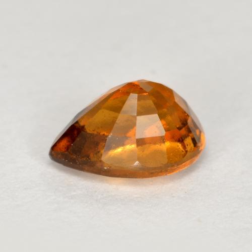 Hessonite Garnet Gemstone in 6.6 x 4.8 mm Size for Sale, Hessonite Garnet Stone in Medium-Dark Orange Color