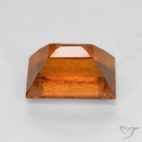 Hessonite Garnet Gemstone in 8 x 5.7 mm Size for Sale, Hessonite Garnet Stone in Medium Orange Color