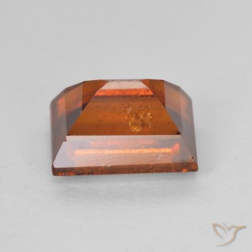 Hessonite Garnet Gemstone in 7.7 x 5.6 mm Size for Sale, Hessonite Garnet Stone in Medium Dark-Orange Color