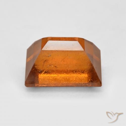 Hessonite Garnet Gemstone in 7.6 x 5.7 mm Size for Sale, Hessonite Garnet Stone in Deep Orange Color