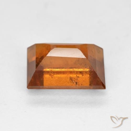 Hessonite Garnet Gemstone in 8.4 x 6.2 mm Size for Sale, Hessonite Garnet Stone in Deep Orange Color