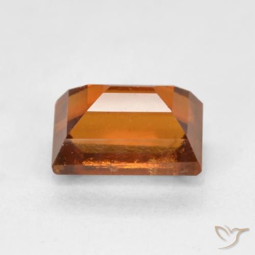 Hessonite Garnet Gemstone in 6.5 x 4.5 mm Size for Sale, Hessonite Garnet Stone in Medium-Dark Orange Color