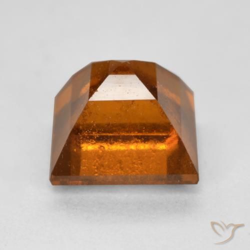 Hessonite Garnet Gemstone in 6 x 6 mm (calibrated) Size for Sale, Hessonite Garnet Stone in Deep Orange Color
