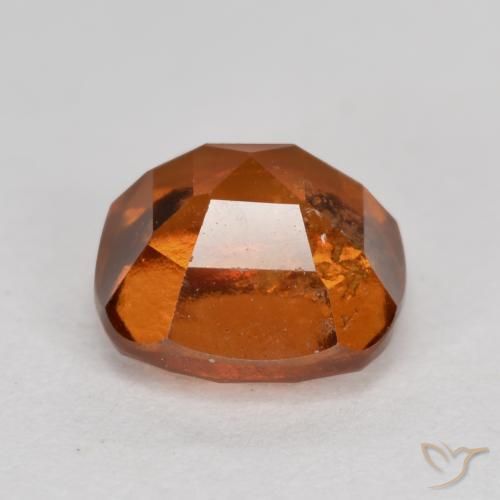 Hessonite Garnet Gemstone in 7 x 7 mm (calibrated) Size for Sale, Hessonite Garnet Stone in Medium Orange Color