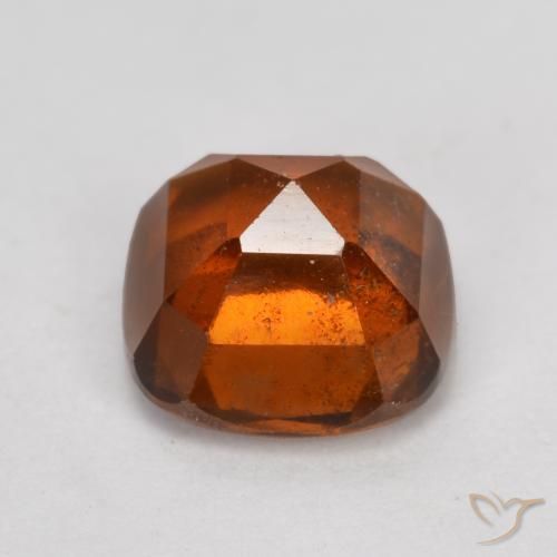 Hessonite Garnet Gemstone in 7 x 7 mm (calibrated) Size for Sale, Hessonite Garnet Stone in Amber Orange Color