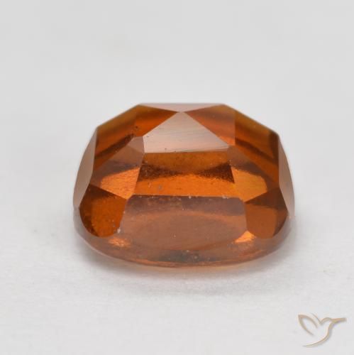 Hessonite Garnet Gemstone in 7 x 7 mm (calibrated) Size for Sale, Hessonite Garnet Stone in Amber Orange Color