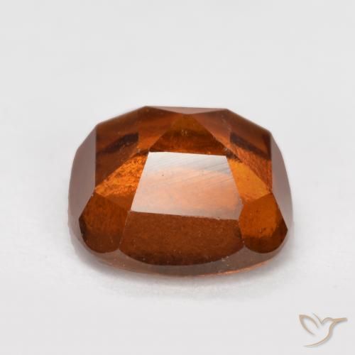 Hessonite Garnet Gemstone in 7 x 7 mm (calibrated) Size for Sale, Hessonite Garnet Stone in Dark Orange Color