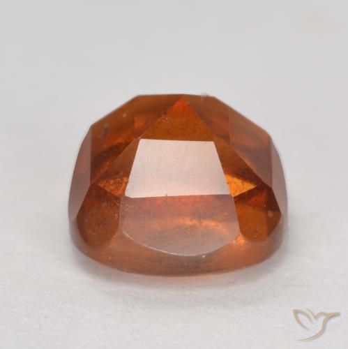 Hessonite Garnet Gemstone in 7 x 7 mm (calibrated) Size for Sale, Hessonite Garnet Stone in Amber Orange Color
