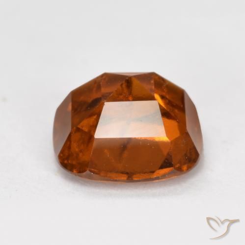 Hessonite Garnet Gemstone in 7 x 7 mm (calibrated) Size for Sale, Hessonite Garnet Stone in Deep Orange Color