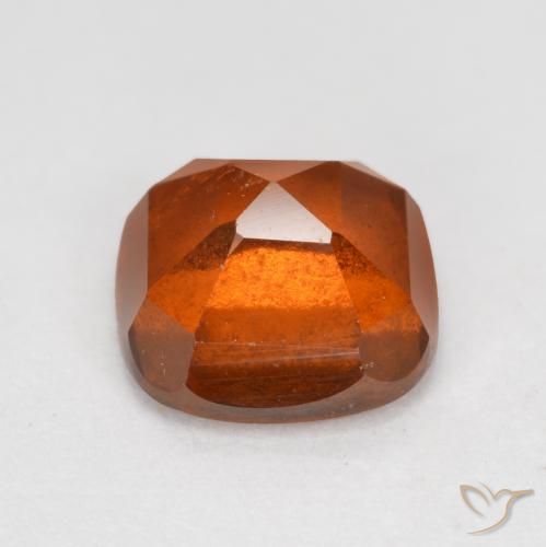 Hessonite Garnet Gemstone in 7 x 7 mm (calibrated) Size for Sale, Hessonite Garnet Stone in Amber Orange Color