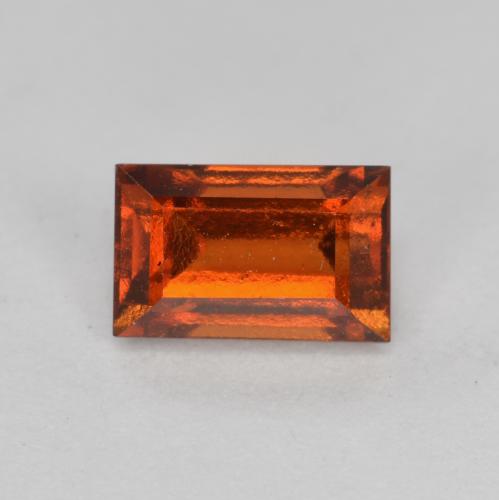 Dark Orange Гранат Гессонит Камень - 1ct Фасетная Огранка Багет (ID: 565670)