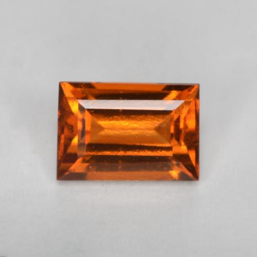 Fire Orange Гранат Гессонит Камень - 0.9ct Фасетная Огранка Багет (ID: 565672)