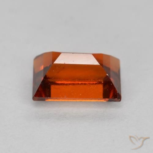 Hessonite Garnet Gemstone in 6.6 x 4.7 mm Size for Sale, Hessonite Garnet Stone in Deep Orange Color