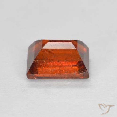 Hessonite Garnet Gemstone in 6.1 x 4.3 mm Size for Sale, Hessonite Garnet Stone in Deep Orange Color
