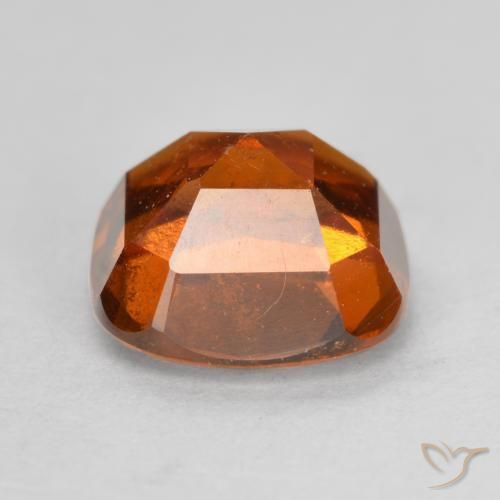 Hessonite Garnet Gemstone in 7 x 7 mm (calibrated) Size for Sale, Hessonite Garnet Stone in Reddish Orange Color