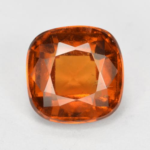 Deep Orange Hessonite Garnet Gem - 2.1ct Cushion-Cut (ID: 566175)