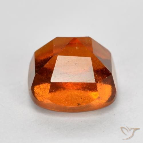 Hessonite Garnet Gemstone in 7 x 7 mm (calibrated) Size for Sale, Hessonite Garnet Stone in Fire Orange Color