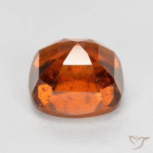 Hessonite Garnet Gemstone in 7 x 7 mm (calibrated) Size for Sale, Hessonite Garnet Stone in Reddish Orange Color