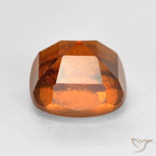 Hessonite Garnet Gemstone in 7 x 7 mm (calibrated) Size for Sale, Hessonite Garnet Stone in Medium Orange Color
