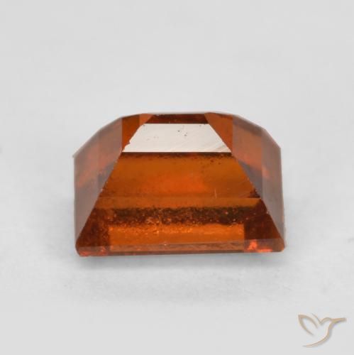 Hessonite Garnet Gemstone in 5.9 x 4.3 mm Size for Sale, Hessonite Garnet Stone in Amber Orange Color