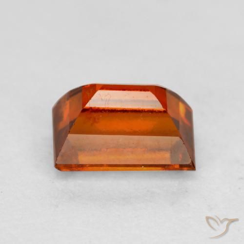 Hessonite Garnet Gemstone in 6.3 x 4.1 mm Size for Sale, Hessonite Garnet Stone in Reddish Orange Color