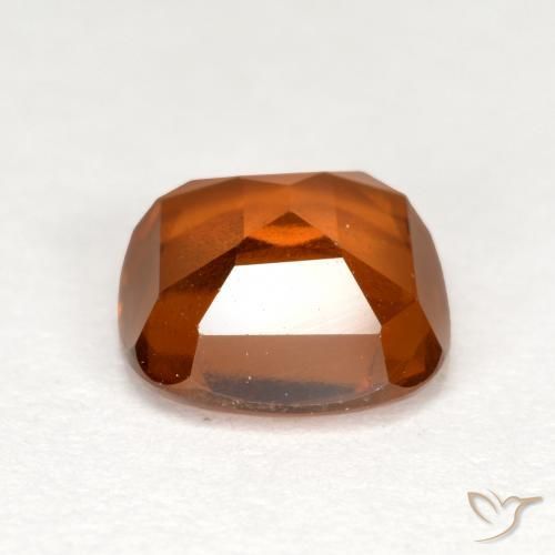 Hessonite Garnet Gemstone in 7 x 7 mm (calibrated) Size for Sale, Hessonite Garnet Stone in Deep Orange Color