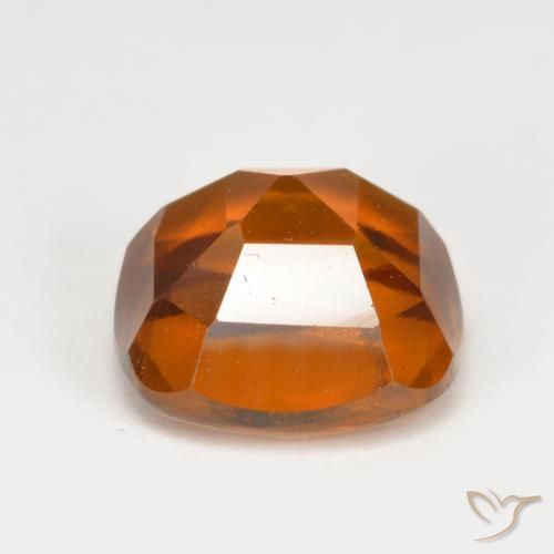 Hessonite Garnet Gemstone in 7 x 7 mm (calibrated) Size for Sale, Hessonite Garnet Stone in Deep Orange Color