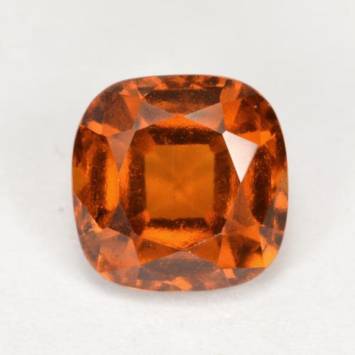 Amber Orange Hessonite Garnet Gem - 2.1ct Cushion-Cut (ID: 566428)