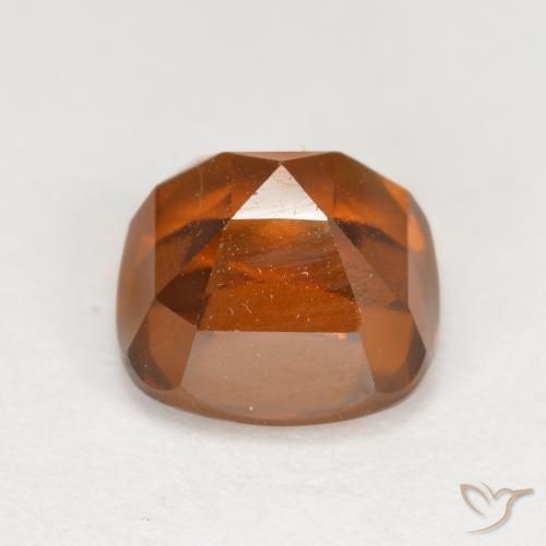 Hessonite Garnet Gemstone in 7 x 7 mm (calibrated) Size for Sale, Hessonite Garnet Stone in Amber Orange Color