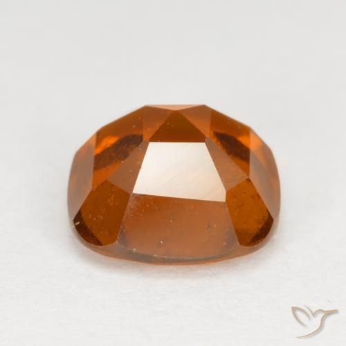 Hessonite Garnet Gemstone in 7 x 7 mm (calibrated) Size for Sale, Hessonite Garnet Stone in Reddish Orange Color