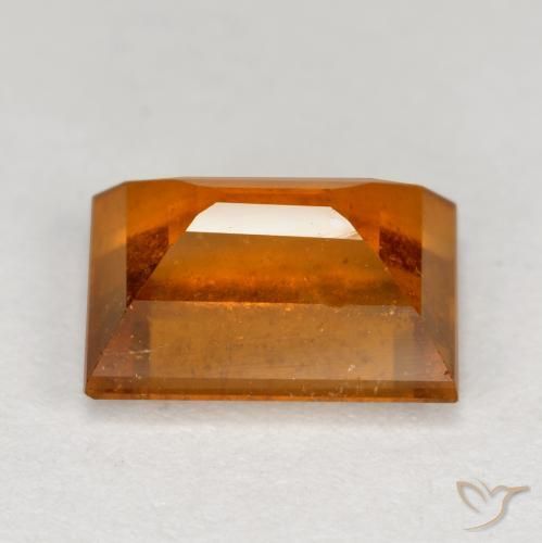 Hessonite Garnet Gemstone in 8 x 6 mm (calibrated) Size for Sale, Hessonite Garnet Stone in Medium Orange Color