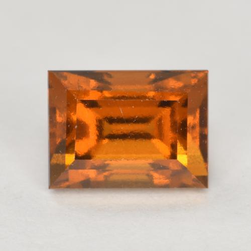1.20 ct Orange Hessonite Garnet Gemstone, Hessonite Garnet Gem in Baguette Facet Shape for Sale.