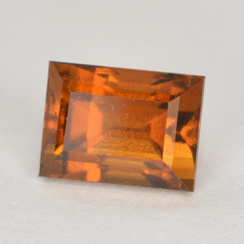 1.20 ct Orange Hessonite Garnet Stone, Natural Hessonite Garnet in Baguette Facet Shape for Sale