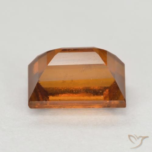 Hessonite Garnet Gemstone in 6.7 x 4.8 mm Size for Sale, Hessonite Garnet Stone in Medium-Dark Orange Color