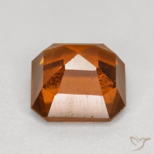 Hessonite Garnet Gemstone in 6 x 6 mm (calibrated) Size for Sale, Hessonite Garnet Stone in Amber Orange Color