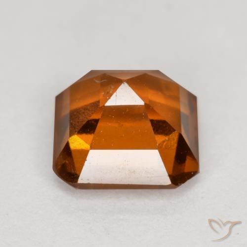 Hessonite Garnet Gemstone in 6 x 6 mm (calibrated) Size for Sale, Hessonite Garnet Stone in Deep Orange Color