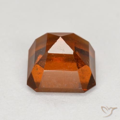 Hessonite Garnet Gemstone in 6 x 6 mm (calibrated) Size for Sale, Hessonite Garnet Stone in Amber Orange Color