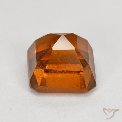 Hessonite Garnet Gemstone in 6 x 6 mm (calibrated) Size for Sale, Hessonite Garnet Stone in Medium-Dark Orange Color