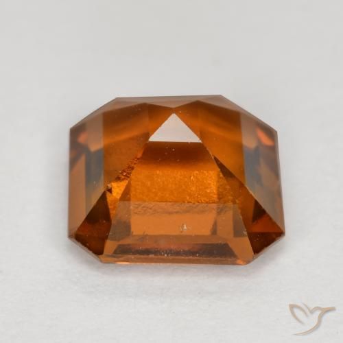 Hessonite Garnet Gemstone in 7 x 7 mm (calibrated) Size for Sale, Hessonite Garnet Stone in Deep Orange Color