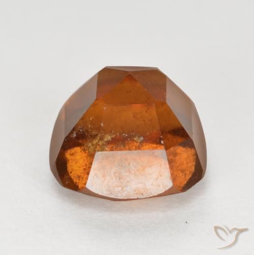 Hessonite Garnet Gemstone in 7 x 7 mm (calibrated) Size for Sale, Hessonite Garnet Stone in Amber Orange Color